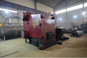 Паровой котел автоматический на щепе